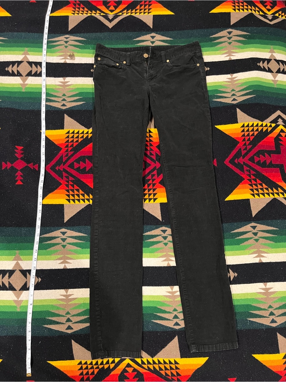 Black tory burch Women's Straight-Leg corduroy Jeans size 28